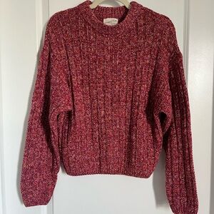 Women's Universal Thread Pink Red Orange Knit Sweater